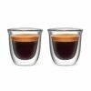 Bialetti Firenze Double Walled Espresso Glasses 80ml Set Of 2 - Elegant & Durable Drinkware -HARTS OF STUR Sales DBW013 Firenze Double Walled Espresso Glasses 80ml Set of 2