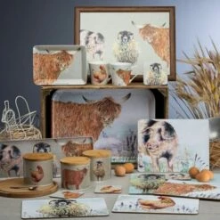 Foxwood Home Country Life Lap Tray - Rustic Wooden Serving Tray for Dining, Breakfast, or Crafts -HARTS OF STUR Sales DD06770 DMD Country Life Lap Tray 1