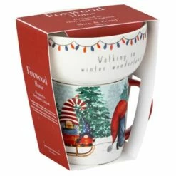 Christmas Gonk Mug & Bowl Set - Festive Drinkware for Holiday Cheer -HARTS OF STUR Sales DD07258 DMD Christmas Gonk Mug Bowl Set 3