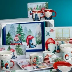 Festive Christmas Gonk Lap Tray - Perfect for Holiday Dining & Gifts -HARTS OF STUR Sales DD07272 DMD Christmas Gonk Lap Tray 1