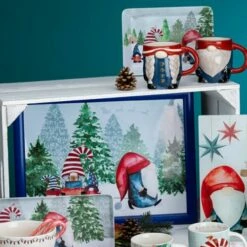 Festive Christmas Gonk Lap Tray - Perfect for Holiday Dining & Gifts -HARTS OF STUR Sales DD07272 DMD Christmas Gonk Lap Tray 2