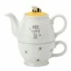 Bee Happy Tea For One Set - English Tableware Company | Ceramic Tea Cup & Saucer
