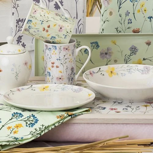 English Tableware Company Pressed Flowers Lap Tray - Elegant & Durable Tableware Accessory 4 English Tableware Company Pressed Flowers Lap Tray - Elegant & Durable Tableware Accessory - Image 2