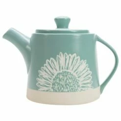 English Tableware Company Artisan Flower Teapot - Handcrafted Ceramic Teapot for Tea Lovers