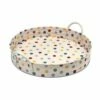 Emma Bridgewater Polka Dot Round Tray With Handles | Stylish Tableware Tray -HARTS OF STUR Sales DOT9000 Elite Tinware Emma Bridgewater Polka Dot Handle Tray