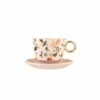 Eleanor Bowmer Shell Design Cup and Saucer Set - Elegant Drinkware for Tea & Coffee -HARTS OF STUR Sales EBCUPSAUSHEL Eleanor Bowmer Cup And Saucer Shell