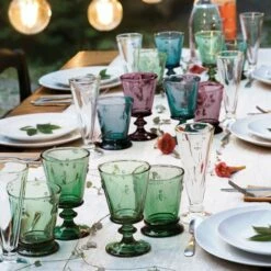 La Rochere Bee Tumbler Purple 270ml Set of 6 - Elegant French Glassware for Drinks -HARTS OF STUR Sales G LR 612108X6 La Rochere Bee Tumbler Purple 270ml Set of 6 2