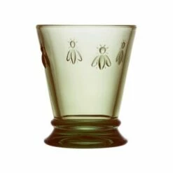 La Rochere Bee Tumbler Olive Green 270ml Set Of 6 - Elegant Drinkware Glasses -HARTS OF STUR Sales G LR 612197X6 La Rochere Tumbler Olive Green Set Of Six 1
