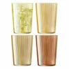 LSA Gems Tumbler 560ml Assorted Amber Set Of 4 - Premium Drinkware for Home & Bar -HARTS OF STUR Sales GM04 LSA Gems Amber Tumblers 560ml