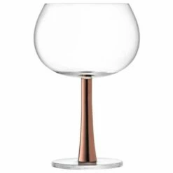 LSA Gin Balloon Glass 420ml Copper Set Of 2 - Elegant Drinkware for Gin Lovers -HARTS OF STUR Sales GN12 G1389 15 759 LSA Gin Balloon Glass Copper Set Of Two 1