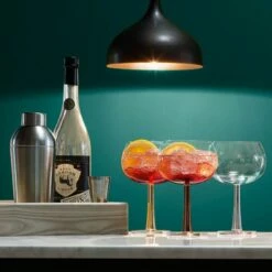 LSA Gin Balloon Glass 420ml Copper Set Of 2 - Elegant Drinkware for Gin Lovers -HARTS OF STUR Sales GN12 G1389 15 759 LSA Gin Balloon Glass Copper Set Of Two 4