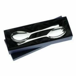 Arthur Price Of England Sovereign Stainless Steel Salad Servers Grecian - Elegant Cutlery Set