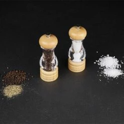 Cole & Mason Acrylic & Beech Precision Mill Gift Set - Premium Salt and Pepper Grinders -HARTS OF STUR Sales H10538P Cole And Mason Beech Precision Mill Set 2