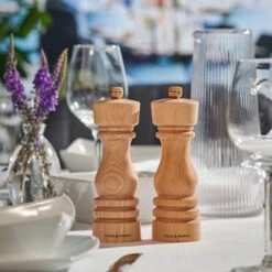 Cole & Mason London 18cm Natural Beech Salt Mill - Premium Tableware for Gourmet Seasoning -HARTS OF STUR Sales H233006 Cole Mason London 18cm Natural Beech Salt Mill 2