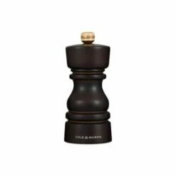 Cole & Mason London 13cm Chocolate Wood Salt Mill - Premium Wooden Salt Grinder