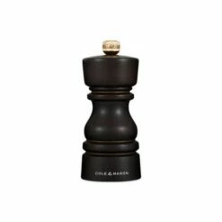 Cole & Mason London 13cm Chocolate Wood Pepper Mill - Premium Tableware for Gourmet Seasoning