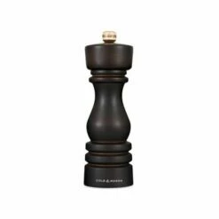 Cole & Mason London 18cm Chocolate Wood Salt Mill - Premium Tableware for Gourmet Dining