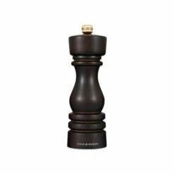 Cole & Mason London 18cm Chocolate Wood Pepper Mill - Premium Adjustable Grinder for Freshly Ground Pepper