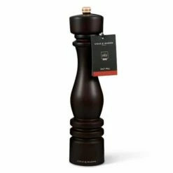 Cole & Mason London 30cm Chocolate Wood Salt Mill - Premium Adjustable Grinder for Gourmet Cooking -HARTS OF STUR Sales H233081 Cole Mason London 30cm Chocolate Wood Salt Mill 1