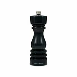 Cole & Mason London 18cm Black Gloss Pepper Mill - Premium Tableware for Effortless Grinding