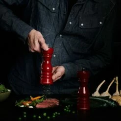 Cole & Mason London 18cm Red Gloss Pepper Mill - Premium Tableware for Stylish Kitchens 8 Cole & Mason London 18cm Red Gloss Pepper Mill - Premium Tableware for Stylish Kitchens -HARTS OF STUR Sales H233100 Cole Mason London 18cm Red Gloss Pepper Mill 2