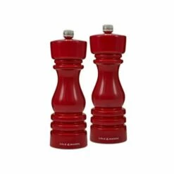 Cole & Mason London 18cm Red Gloss Salt & Pepper Gift Set - Premium Tableware