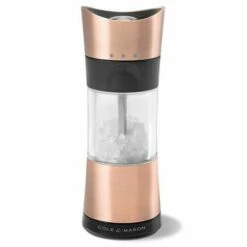 Cole & Mason Horsham Inverta Precision Salt Mill Copper - Premium Tableware for Gourmet Seasoning