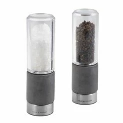 Cole & Mason Regent Stemless Mills Concrete Gift Set - Premium Salt & Pepper Grinders