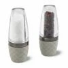 Cole & Mason Precision+ Stemless City Concrete Salt & Pepper Mill Gift Set with Gunmetal Band - Modern Tableware