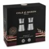 Cole & Mason Precision+ Henley 135mm Stainless Steel Salt & Pepper Mill Gift Set - Premium Tableware 2 Cole & Mason Precision+ Henley 135mm Stainless Steel Salt & Pepper Mill Gift Set - Premium Tableware -HARTS OF STUR Sales H321916 Cole And Mason Precision Henley 135mm Stainless Steel Gift Set