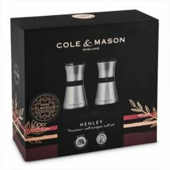 Cole & Mason Precision+ Henley 135mm Stainless Steel Salt & Pepper Mill Gift Set - Premium Tableware