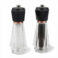 Cole & Mason Precision+ Somerton Clear Antique Brass Salt & Pepper Mill Gift Set - Premium Tableware
