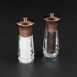 Cole & Mason Precision+ Exford Clear Antique Brass Salt & Pepper Mill Gift Set - Premium Tableware 10 Cole & Mason Precision+ Exford Clear Antique Brass Salt & Pepper Mill Gift Set - Premium Tableware -HARTS OF STUR Sales H321941 Cole And Mason Precision Exford Clear Antique Brass Gift Set 2