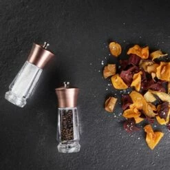 Cole & Mason Precision+ Exford Clear Antique Brass Salt & Pepper Mill Gift Set - Premium Tableware 11 Cole & Mason Precision+ Exford Clear Antique Brass Salt & Pepper Mill Gift Set - Premium Tableware -HARTS OF STUR Sales H321941 Cole And Mason Precision Exford Clear Antique Brass Gift Set 3