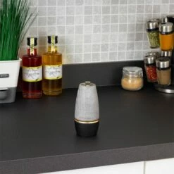 Cole & Mason Precision+ Bridgwater 135mm Wooden Salt Mill with Cast Iron Base - Premium Tableware -HARTS OF STUR Sales H322015 Cole And Mason Precision Bridgwater Cast Iron Base Wooden 135mm Salt Mill 3