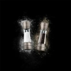 Cole & Mason Gourmet Precision+ Derwent 190mm Clear & Tin Salt & Pepper Mill Gift Set - Premium Tableware