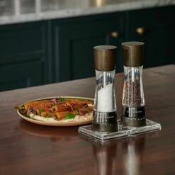 Cole & Mason Derwent Black Wood 190mm Salt Mill - Premium Wooden Salt Grinder -HARTS OF STUR Sales H332292 Cole And Mason Derwent Black Wood Salt Mill 3