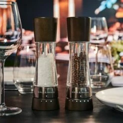 Cole & Mason Derwent Black Wood 190mm Salt & Pepper Gift Set - Premium Tableware -HARTS OF STUR Sales H332293 Cole And Mason Derwent Black Wood Gift Set 2