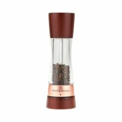 Cole & Mason Derwent Chestnut Rose Gold 190mm Pepper Mill - Premium Adjustable Grinder