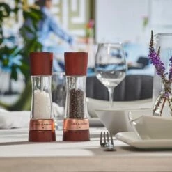 Cole & Mason Derwent Chestnut Rose Gold 190mm Salt Mill - Premium Rose Gold Tableware -HARTS OF STUR Sales H332295 Cole And Mason Derwent Chestnut Rose Gold Salt Mill 2