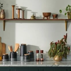 Cole & Mason Derwent Chestnut Rose Gold 190mm Salt & Pepper Gift Set - Premium Tableware -HARTS OF STUR Sales H332296 Cole And Mason Derwent Chestnut Rose Gold Gift Set 2