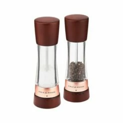 Cole & Mason Derwent Chestnut Rose Gold 190mm Salt & Pepper Gift Set - Premium Tableware