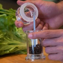 Cole & Mason 505 Clear Acrylic Precision Pepper Mill - Premium Tableware for Perfect Seasoning -HARTS OF STUR Sales H50501P Cole And Mason 505 Pepper Mill 2