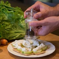 Cole & Mason 505 Clear Acrylic Precision Pepper Mill - Premium Tableware for Perfect Seasoning -HARTS OF STUR Sales H50501P Cole And Mason 505 Pepper Mill 3