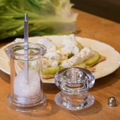 Cole & Mason 505 Clear Acrylic Precision Salt Mill - Premium Tableware for Perfect Seasoning -HARTS OF STUR Sales H50502P Cole And Mason 505 Salt Mill 2
