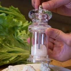 Cole & Mason 505 Clear Acrylic Precision Salt Mill - Premium Tableware for Perfect Seasoning -HARTS OF STUR Sales H50502P Cole And Mason 505 Salt Mill 3