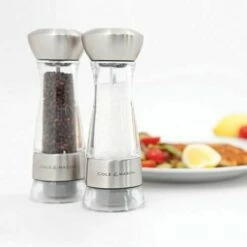 Cole & Mason Windermere Gourmet Precision Pepper Mill - Premium Adjustable Grinder for Freshly Ground Pepper -HARTS OF STUR Sales H59301G Cole And Mason Windemere Pepper Mill Clear Stainless Steel 2