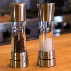 Cole & Mason Derwent Gourmet Precision Stainless Steel Salt & Pepper Gift Set - Elegant Tableware -HARTS OF STUR Sales H59408G Cole And Mason Derwent Gift Set 2