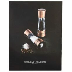 Cole & Mason Derwent Gourmet Precision Copper Salt & Pepper Gift Set - Premium Tableware -HARTS OF STUR Sales H59418G Cole Mason Derwent Copper Mill Set 3