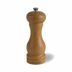 Cole & Mason A6 Beech Precision Pepper Mill - Premium Adjustable Grinder for Freshly Ground Pepper